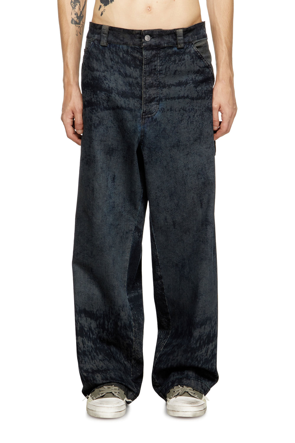 Men's Utility pants in cotton blend Black