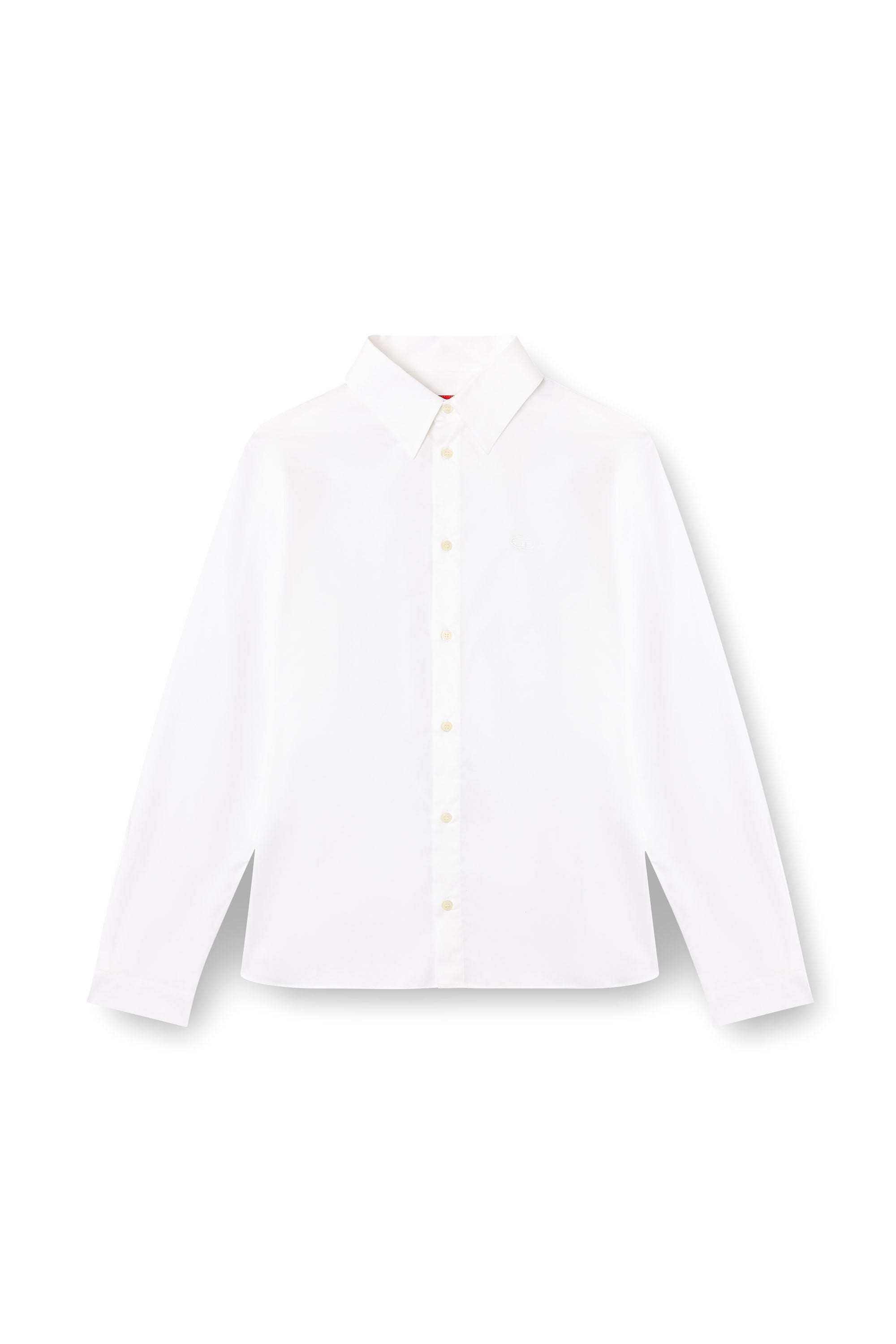 Men's Shirt with embroidered Oval D White