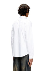Men's Shirt with embroidered Oval D White
