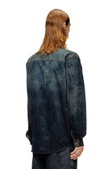 Men's Cotton-blend shirt with logo Black