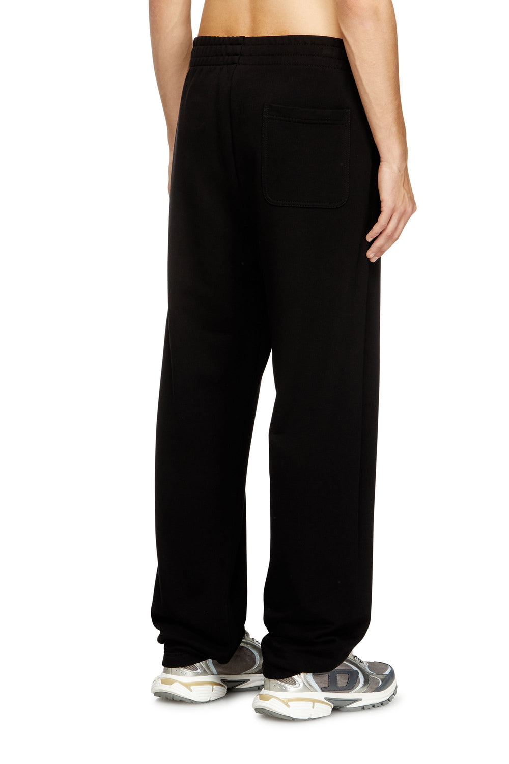 Men's Cotton sweatpants with Diesel patch Black