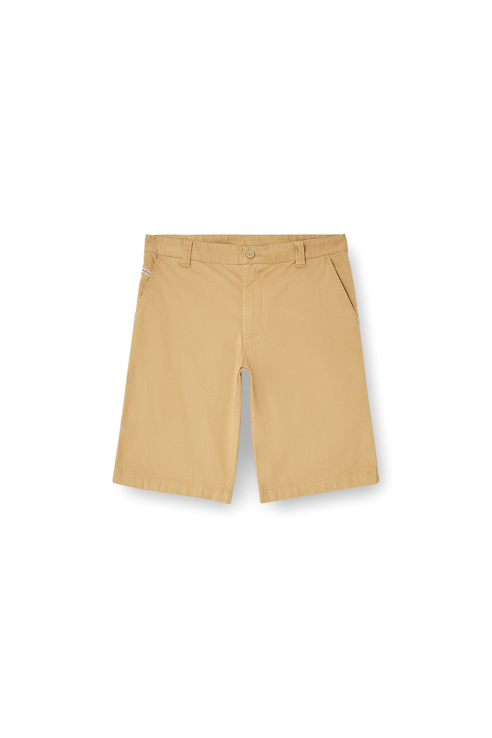 Men's Stonewash cotton shorts Beige
