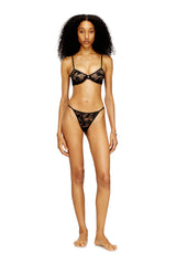 Women's Underwire bra in nylon lace Beige