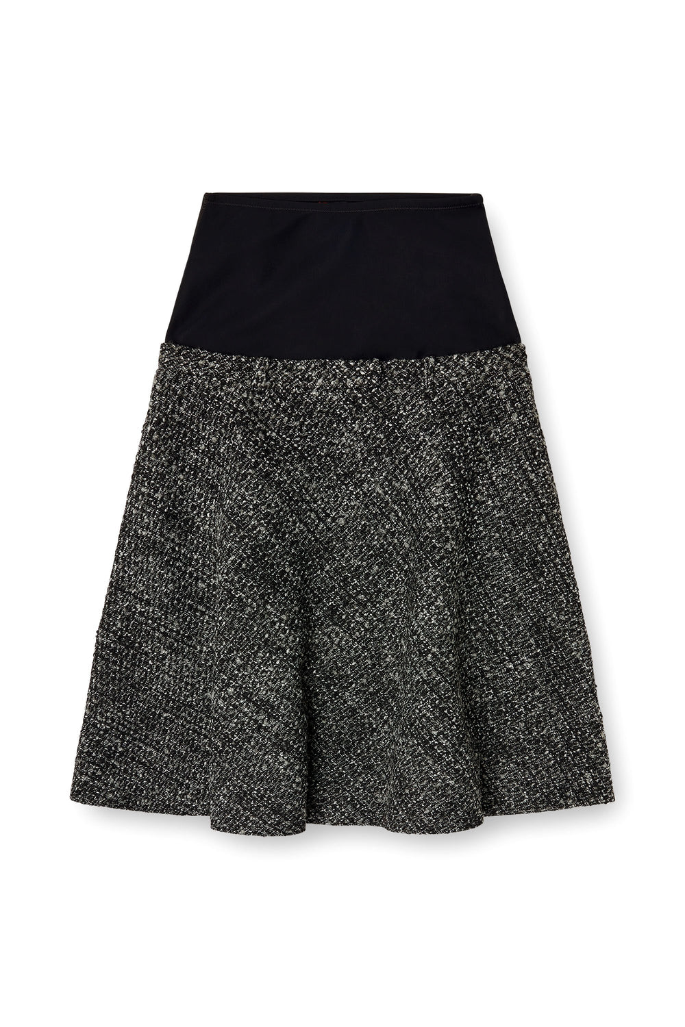 Women's Bouclé skirt with stretch waist Black