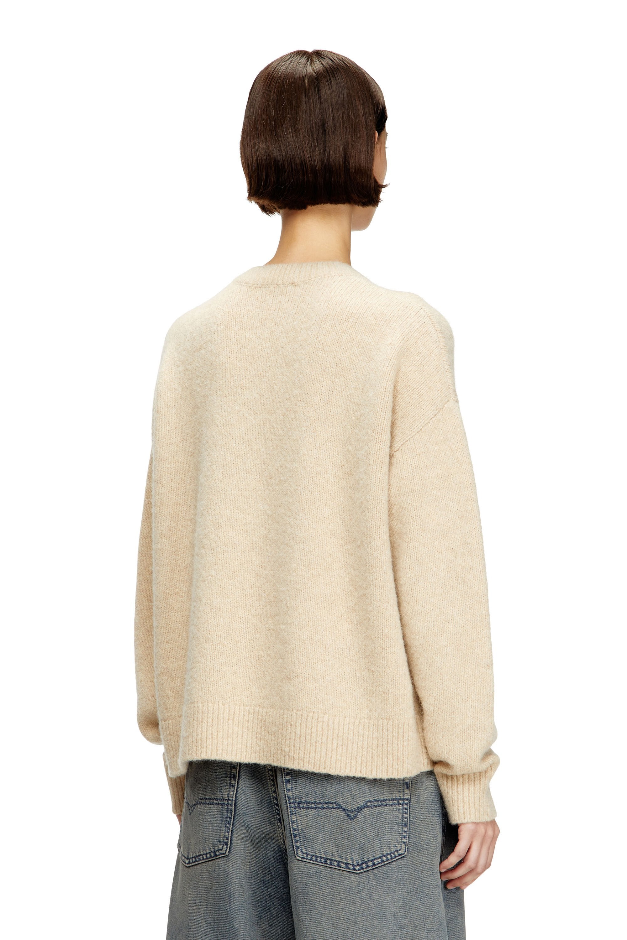 Women's Jumper in wool and alpaca blend Beige