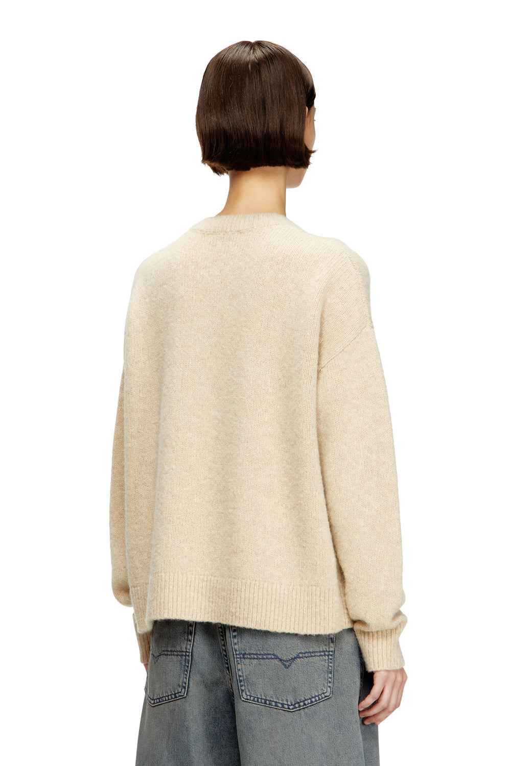 Women's Jumper in wool and alpaca blend Beige