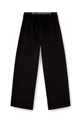 Men's Logo-waistband lounge pants in cotton terry Black