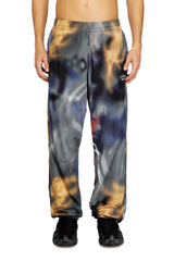 Men's Nylon pants with all-over print Multicolor