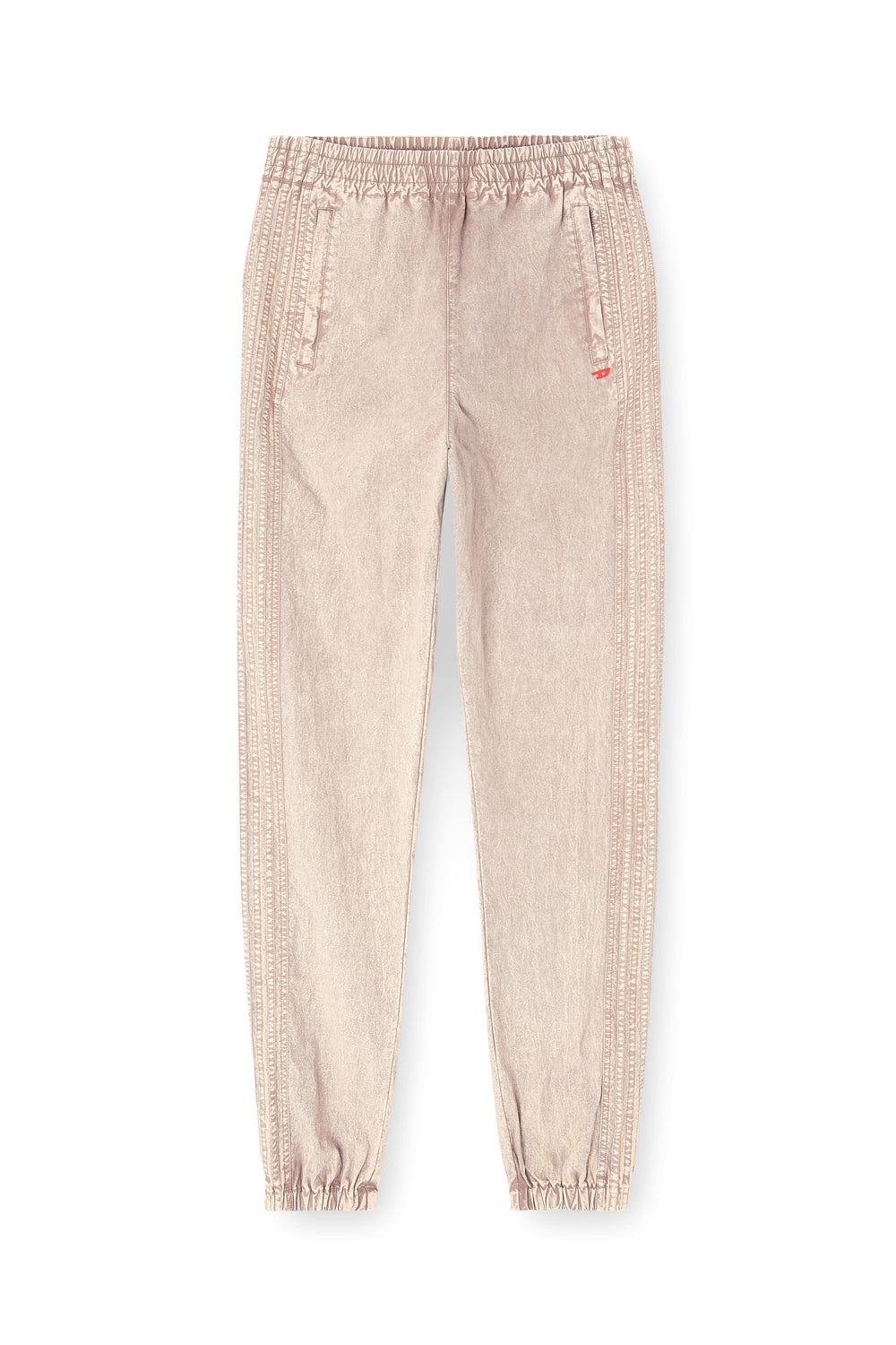 Men's Washed nylon pants with side bands Beige