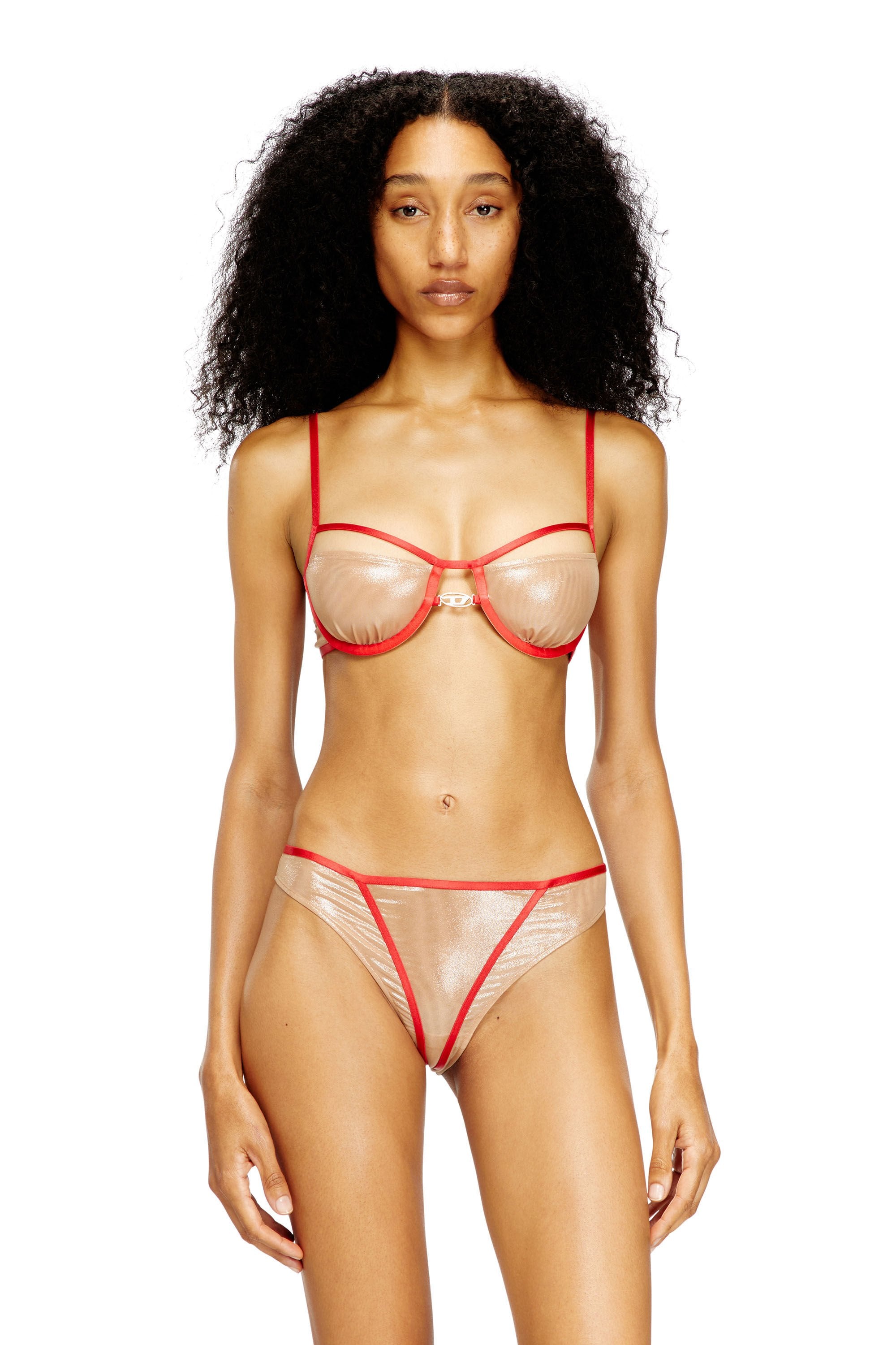 Women's Underwire bra with contrasting trims Pink