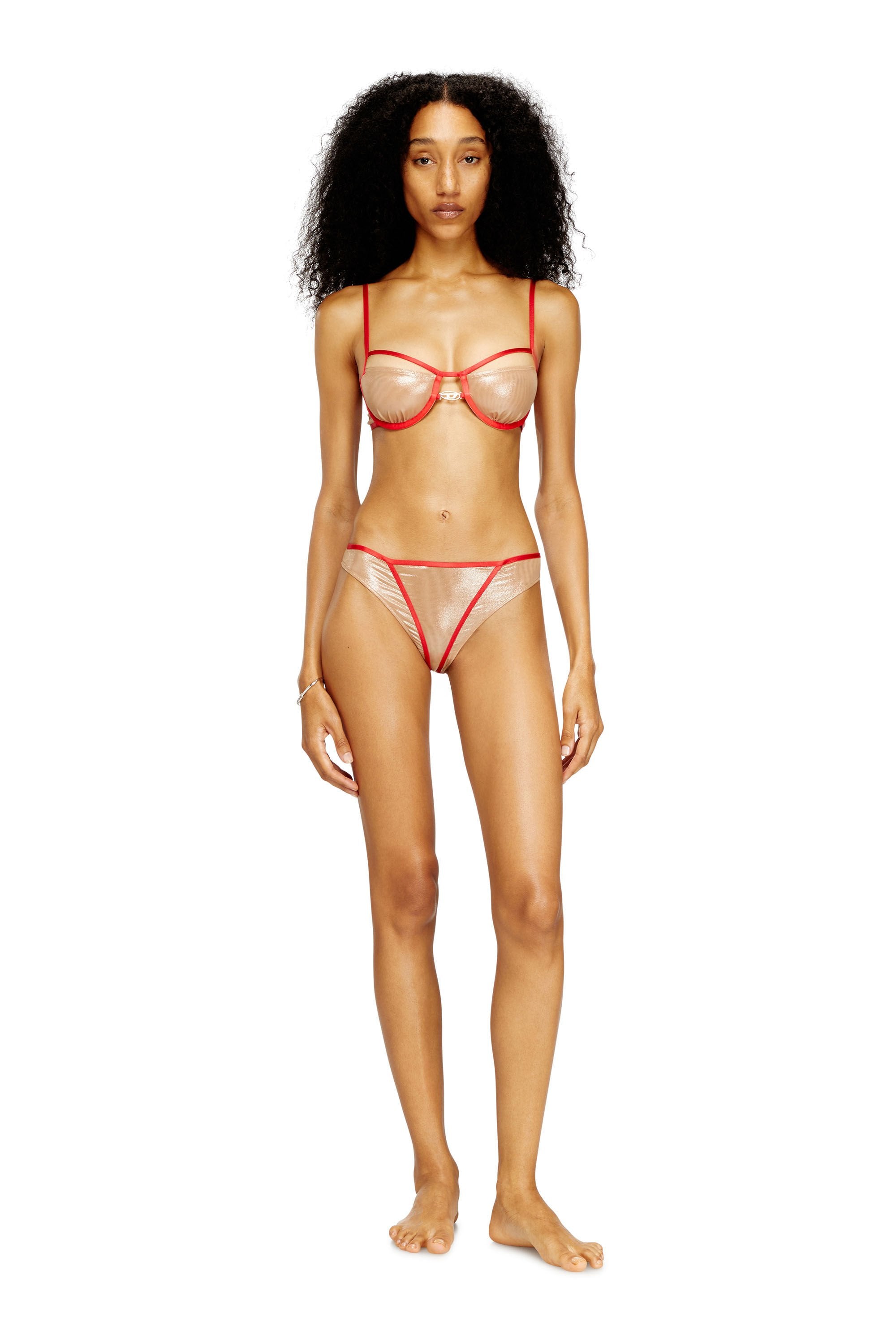 Women's Underwire bra with contrasting trims Pink