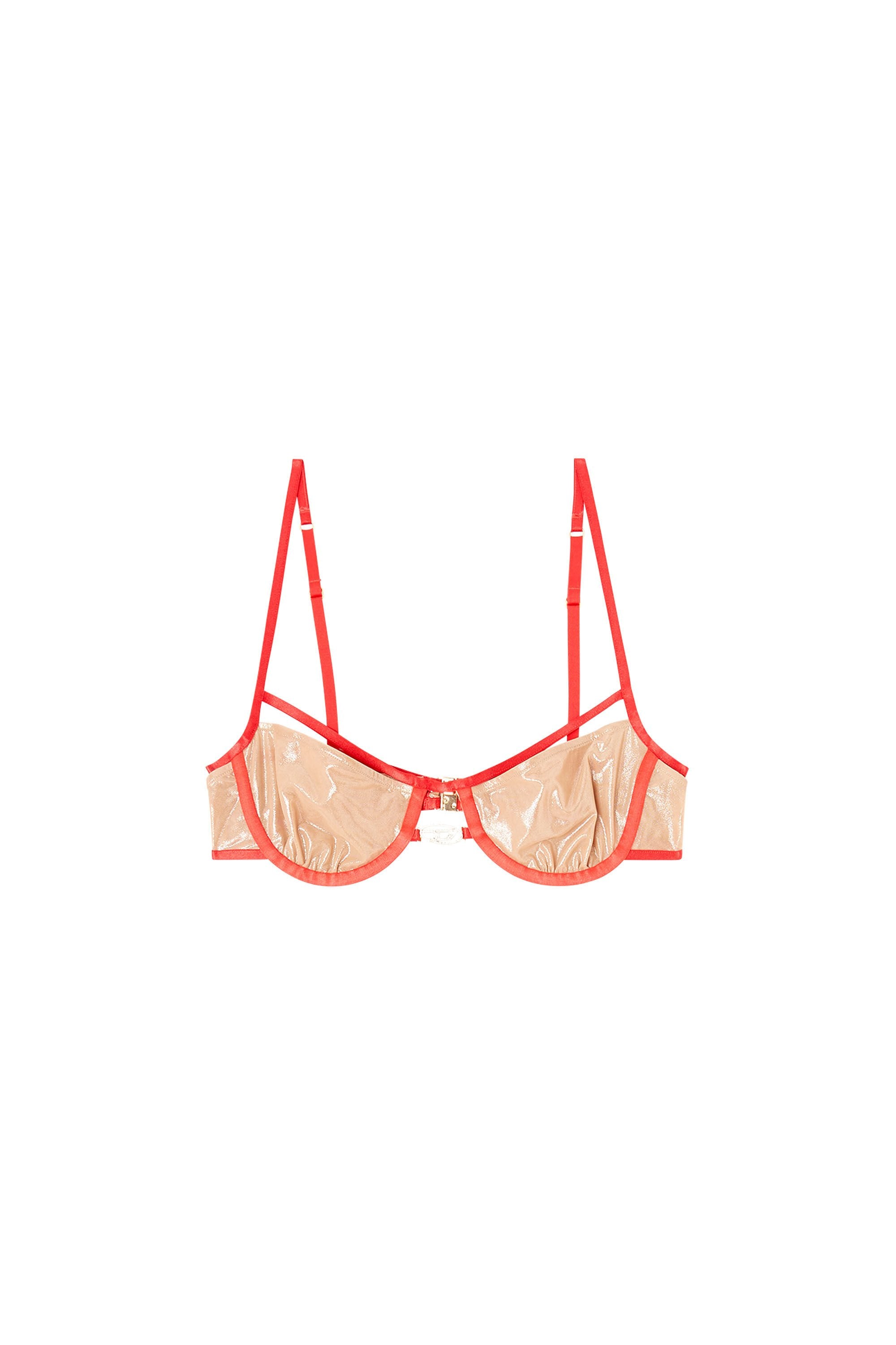 Women's Underwire bra with contrasting trims Pink