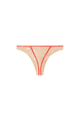 Women's Brazilian briefs with contrasting trims Pink
