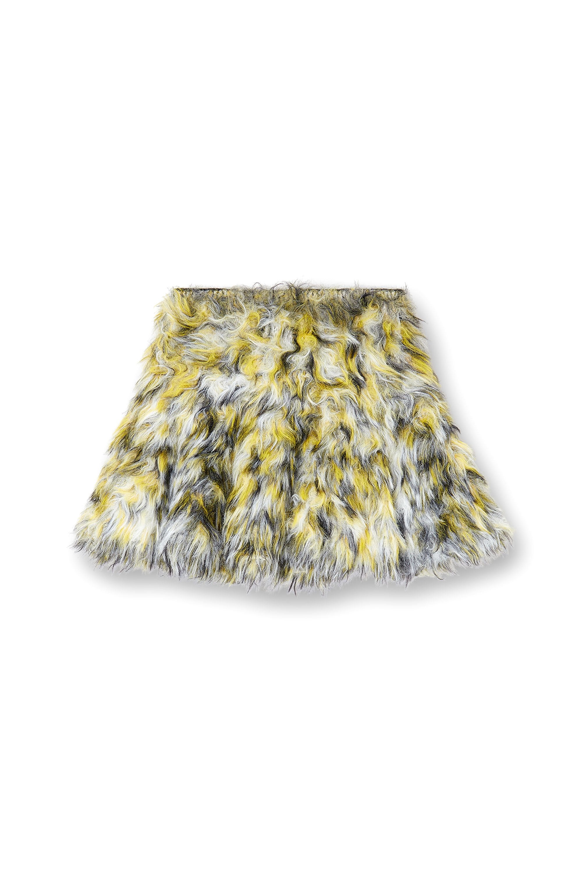 Women's Mini skirt in fluffy jacquard knit Multicolor