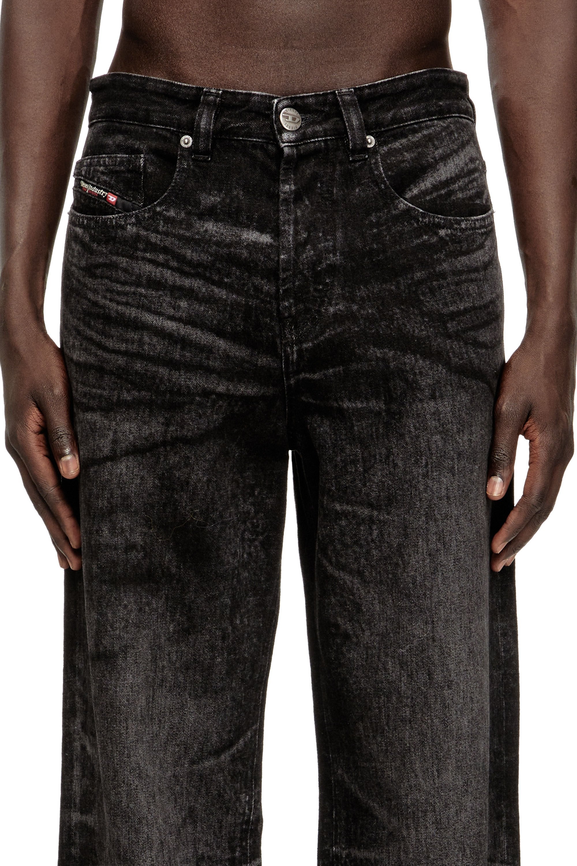 Men's Relaxed Jeans Black/Dark grey 2001 D-Macro