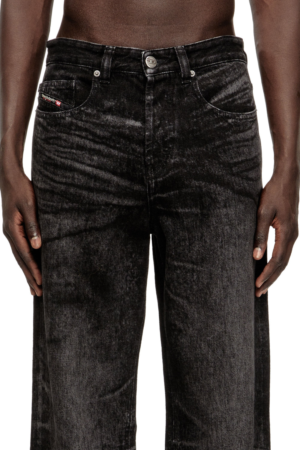 Men's Relaxed Jeans Black/Dark grey 2001 D-Macro