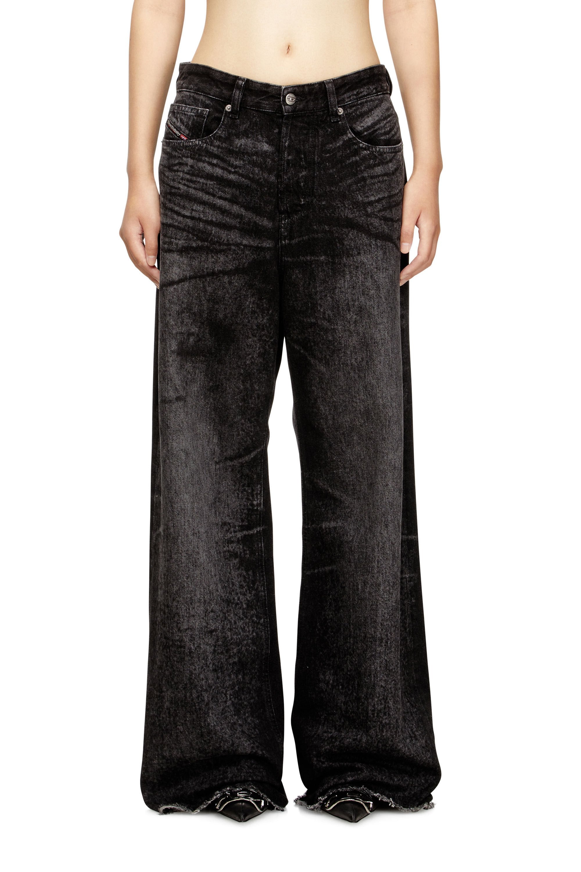 Women's Relaxed Jeans Black/Dark grey 1996 D-Sire