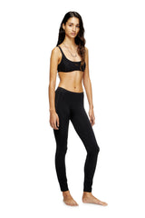 Women's Nylon leggings with cut-out back Oval D Black