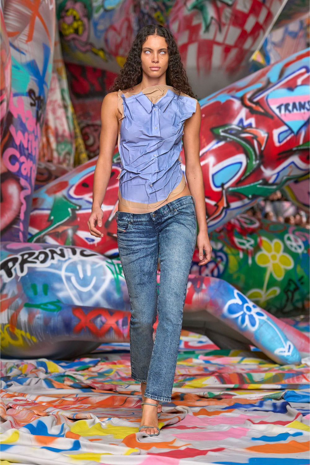 Women's Regular Jeans Medium blue D-Waisty