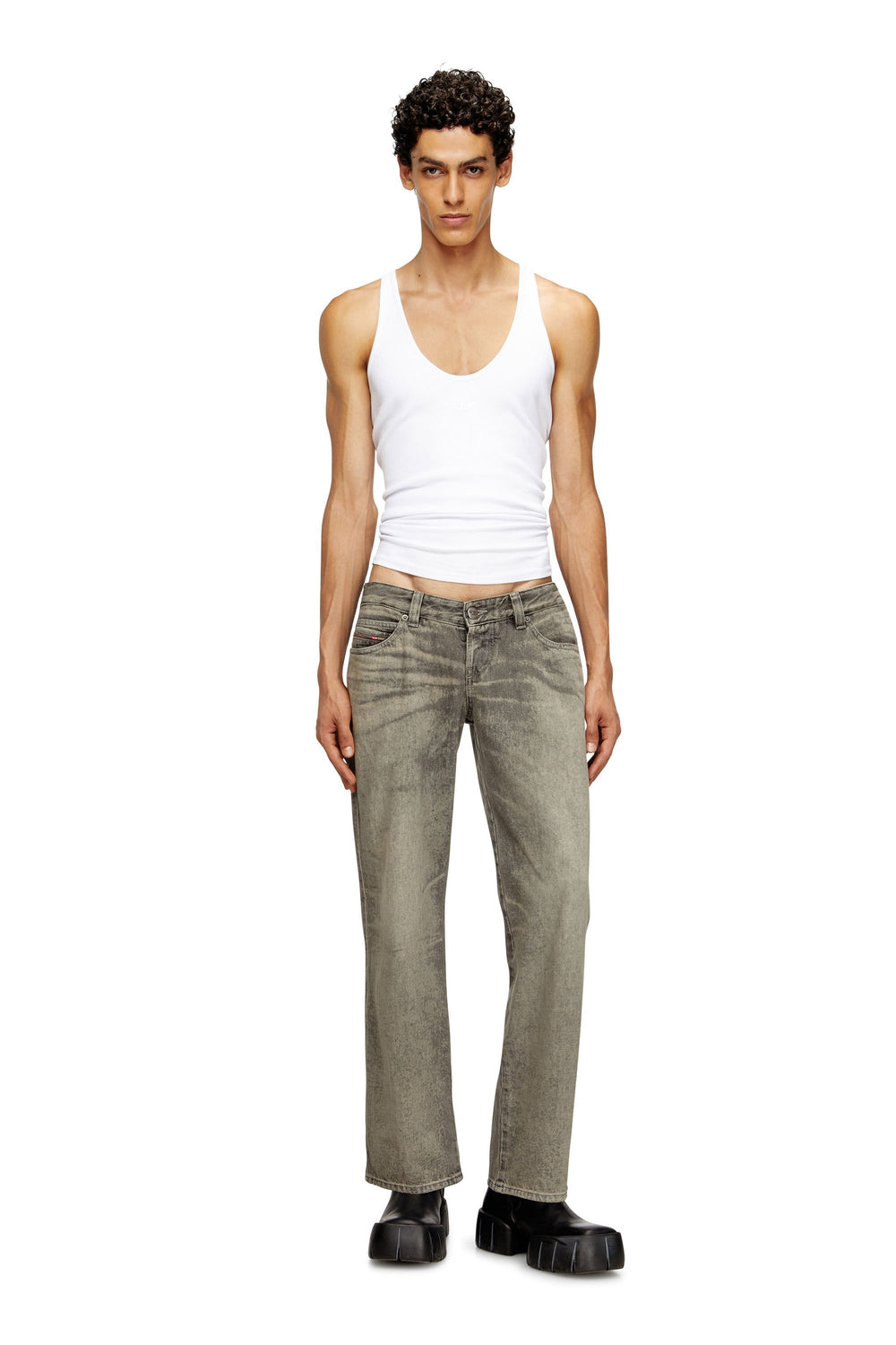 Men's Regular Jeans Grey D-Im