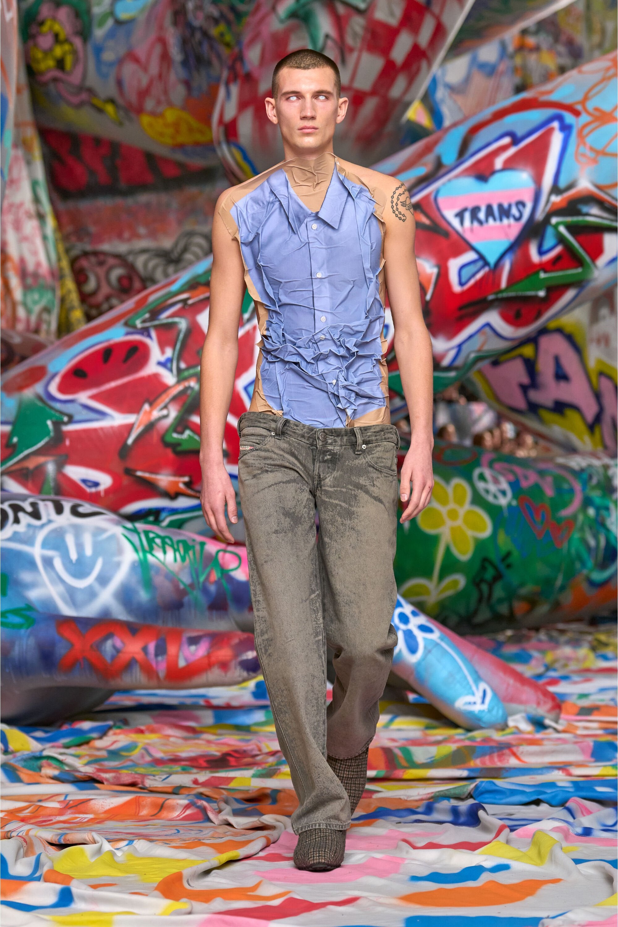 Men's Regular Jeans Grey D-Im