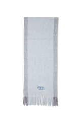 Men's Wool-blend scarf with contrast stripes Grey