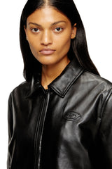 Women's Coach jacket in leather Black