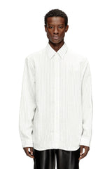 Men's Wool blend shirt with Oval D embroidery Multicolor