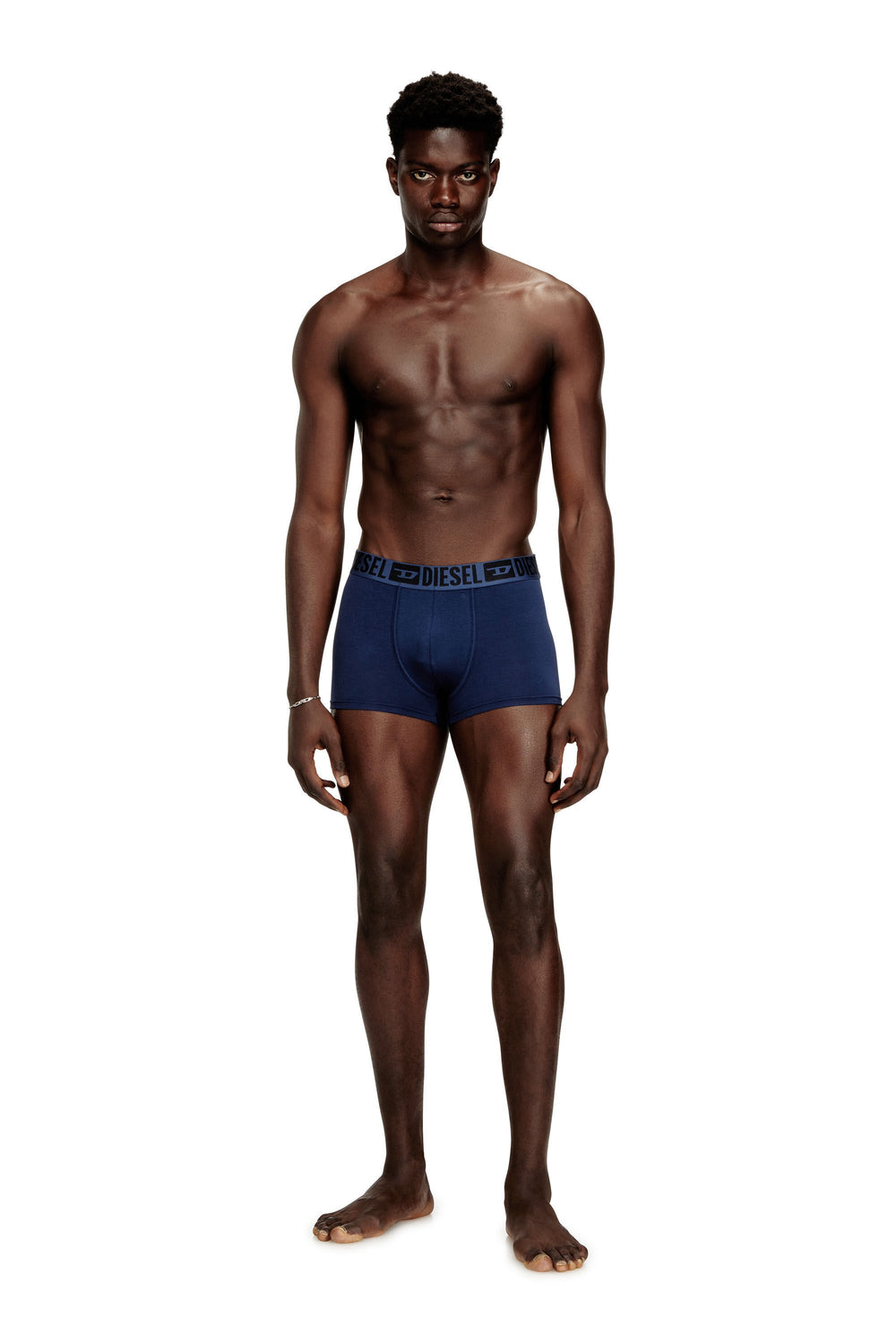 Men's 3-pack of stretch cotton boxers with tonal waistband Blue