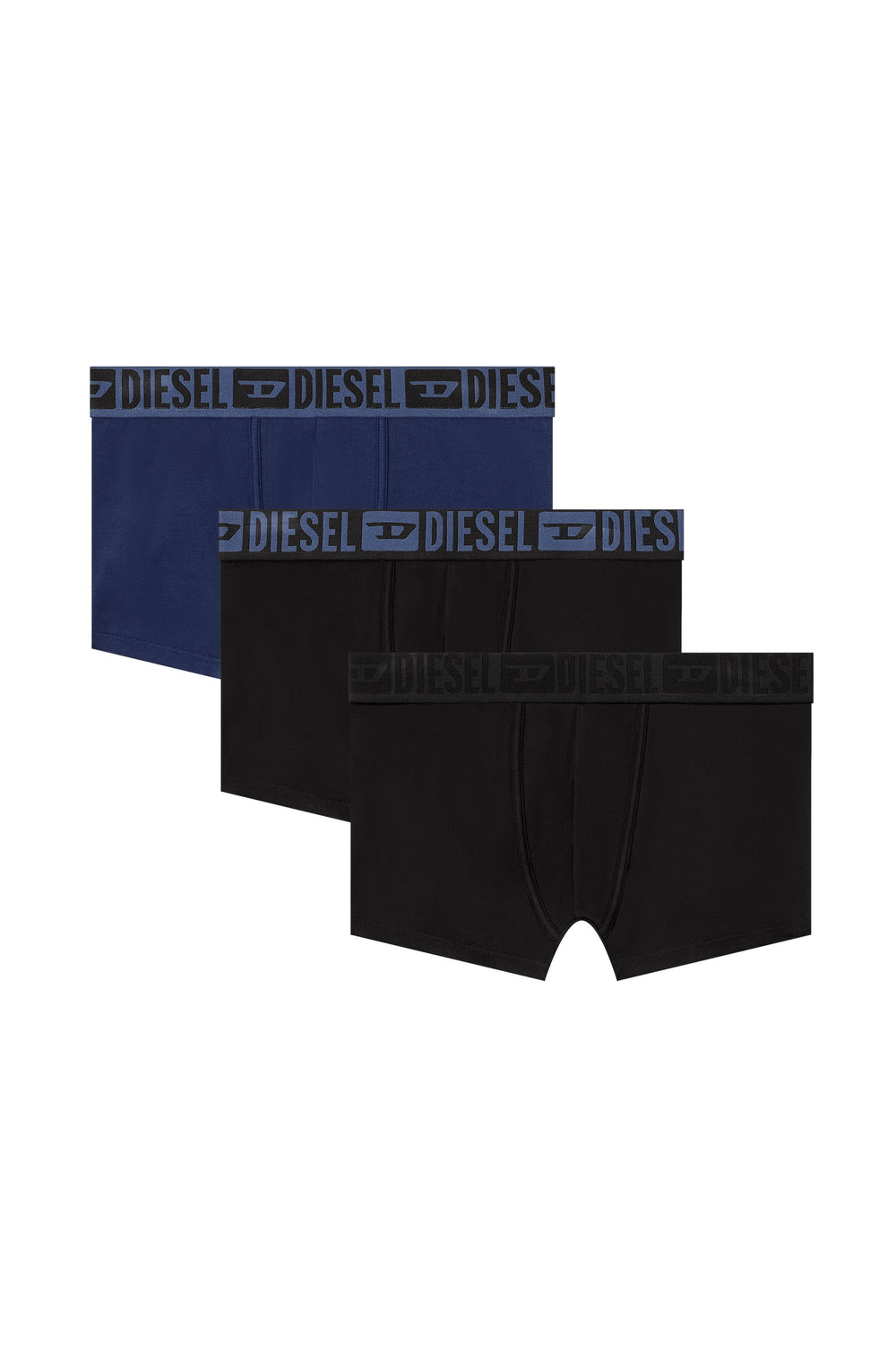Men's 3-pack of stretch cotton boxers with tonal waistband Blue