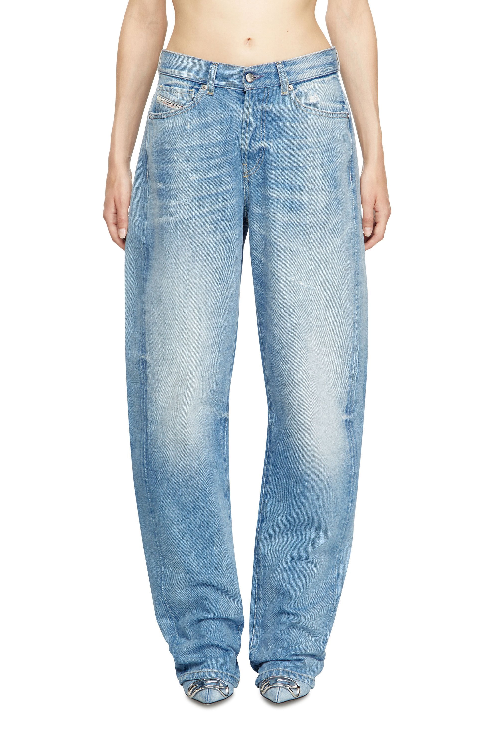 Women's Relaxed Jeans Light Blue 1974 D-Ellz