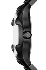 Men's Vert Three-Hand Date Black Stainless Steel Watch Black