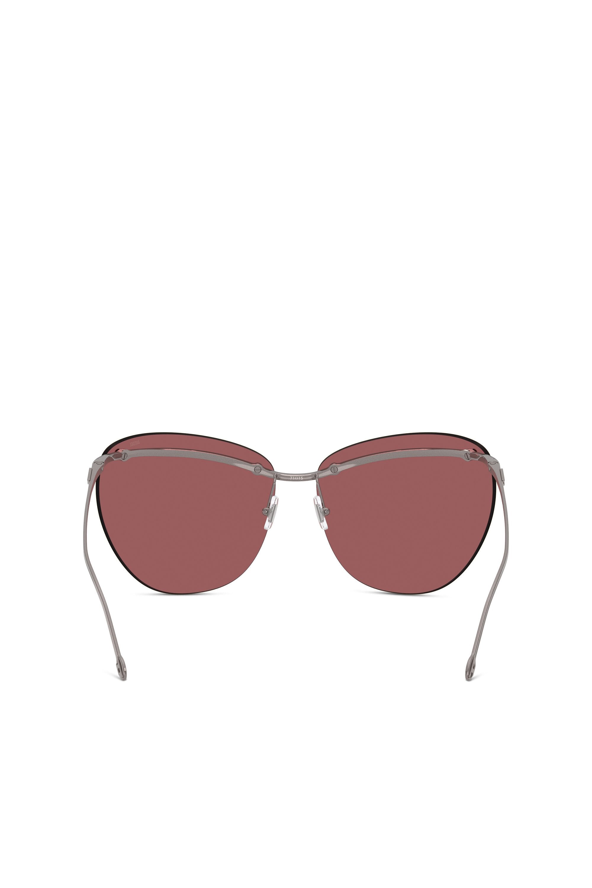 Women's Wraparound shape sunglasses Brown