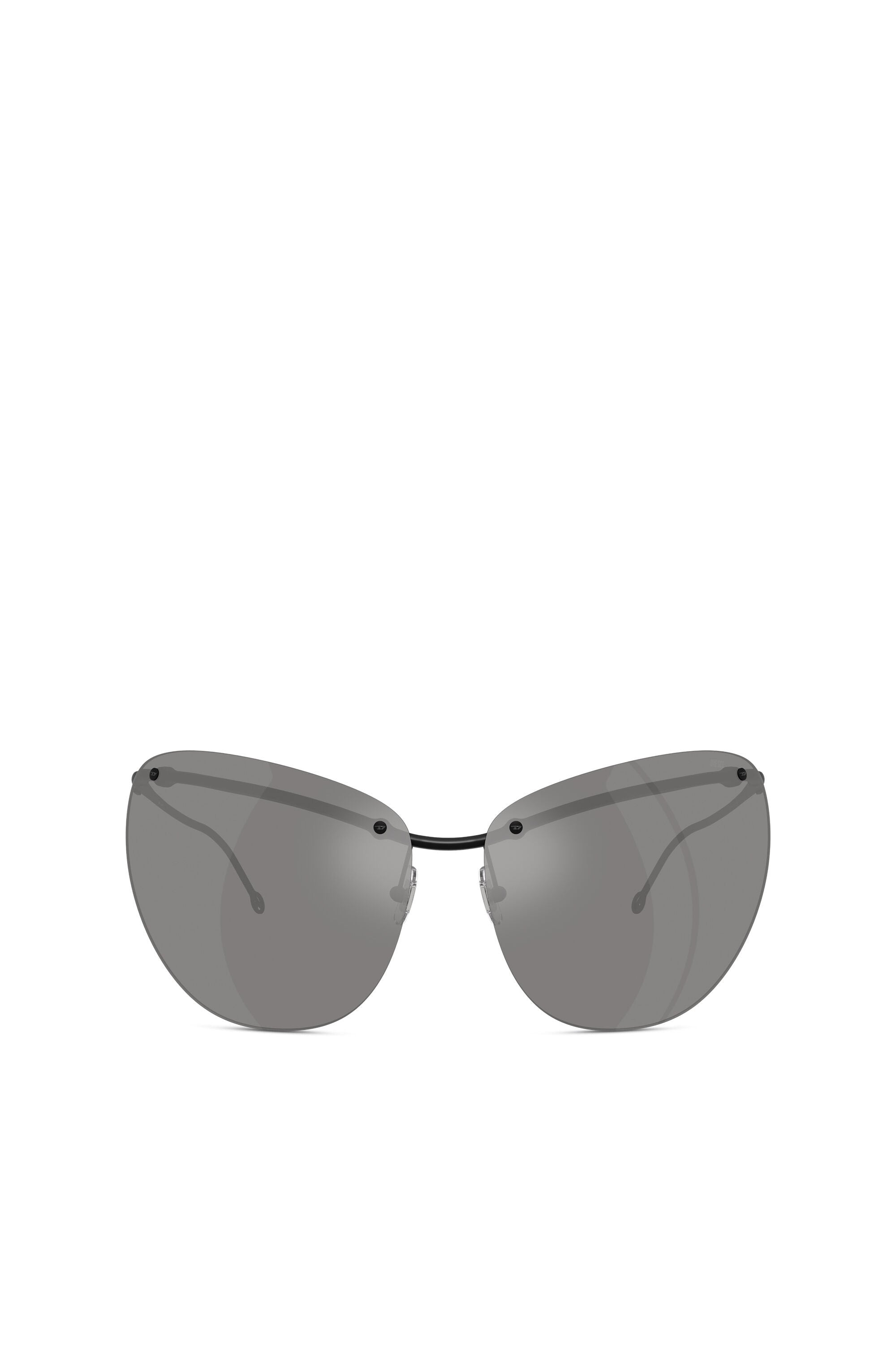 Women's Wraparound shape sunglasses Grey