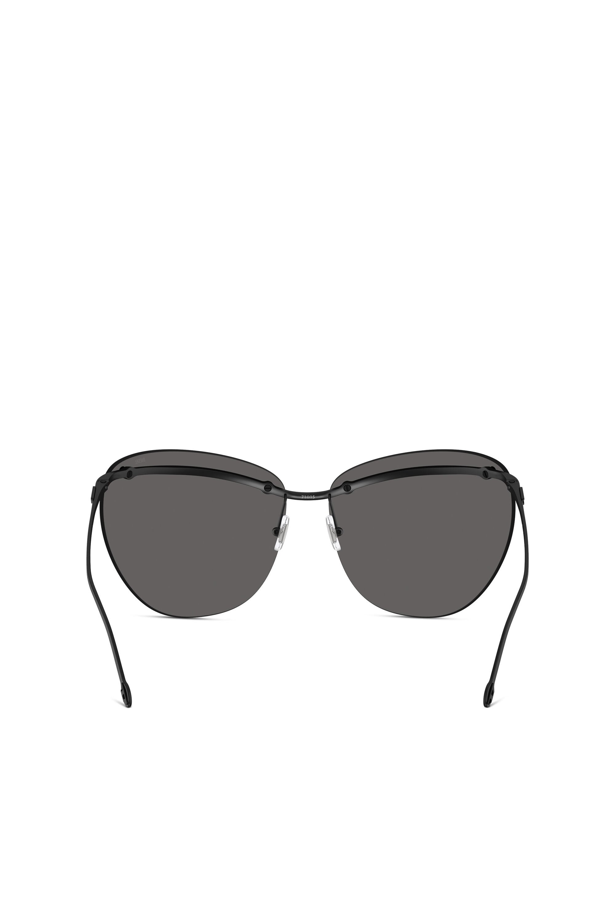 Women's Wraparound shape sunglasses Grey