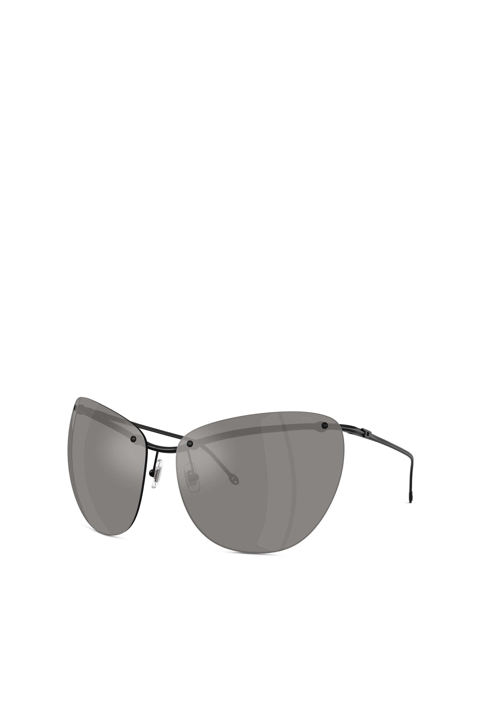 Women's Wraparound shape sunglasses Grey