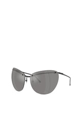 Women's Wraparound shape sunglasses Grey