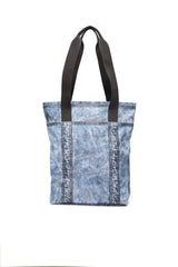 Women's Tote bag in trompe l'oeil denim Blue