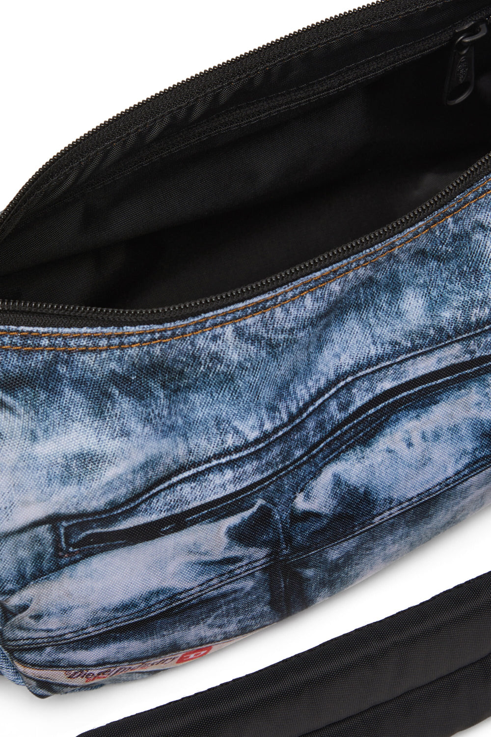 Women's Multipocket bag in trompe l'oeil denim Blue