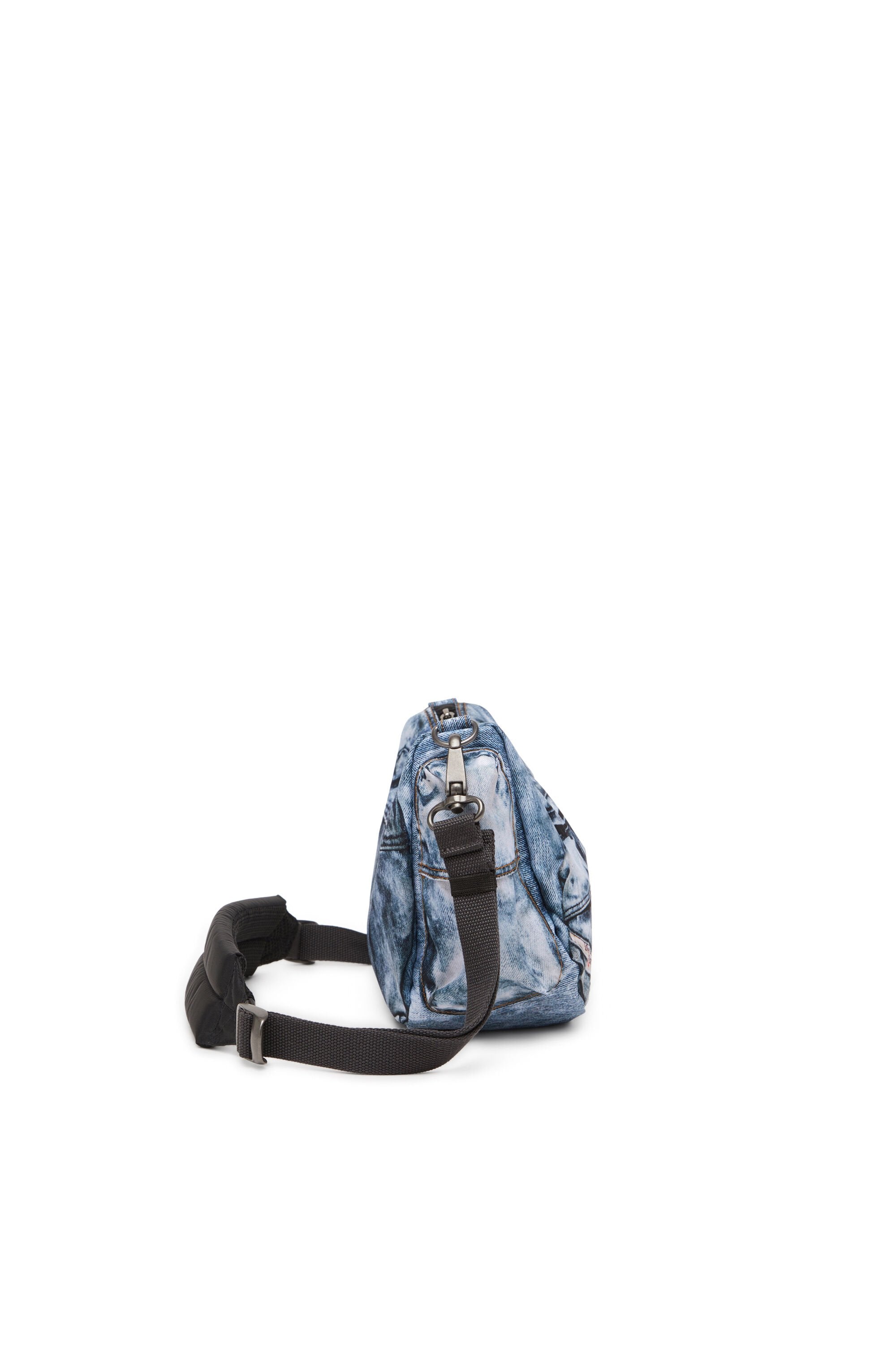 Women's Multipocket bag in trompe l'oeil denim Blue