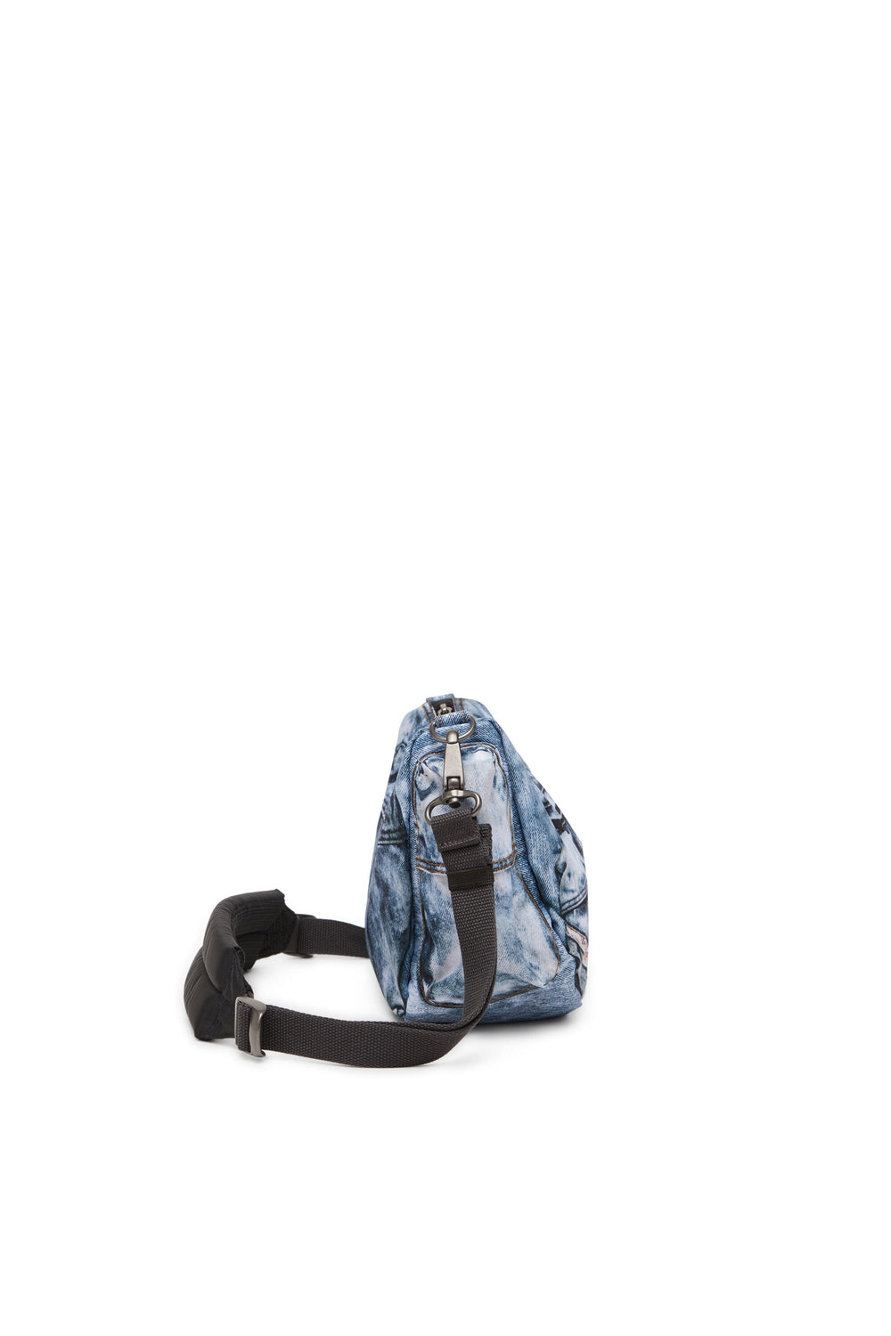 Women's Multipocket bag in trompe l'oeil denim Blue