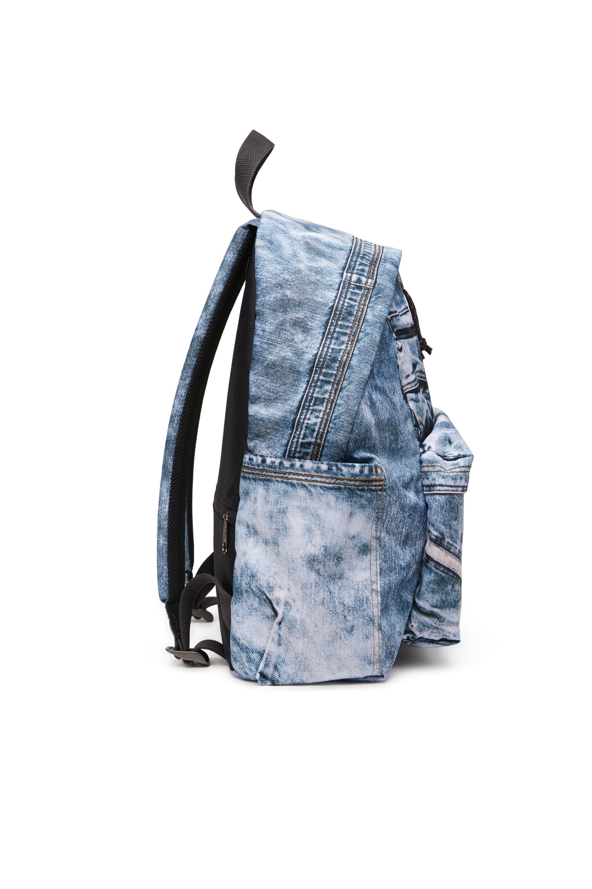 Women's Backpack in trompe l'oeil denim Blue
