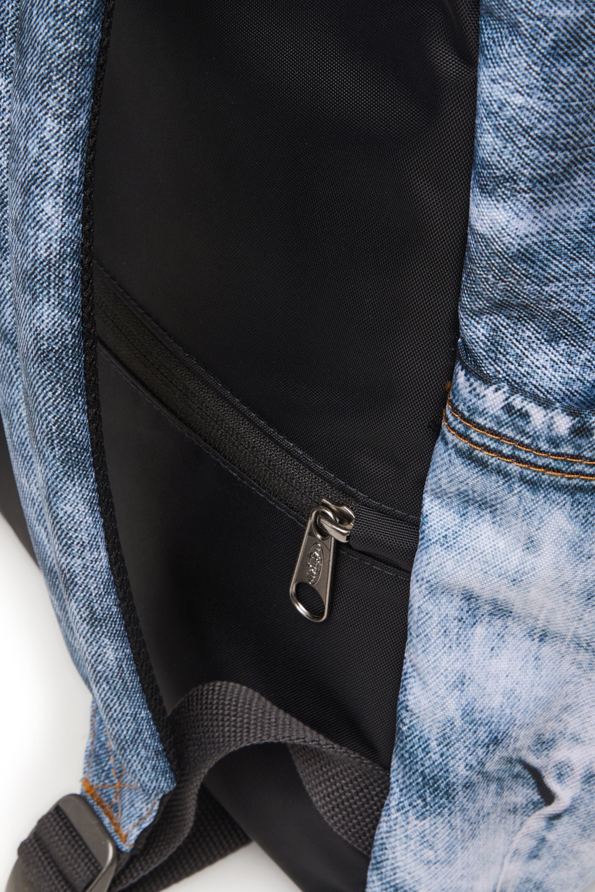 Women's Backpack in trompe l'oeil denim Blue