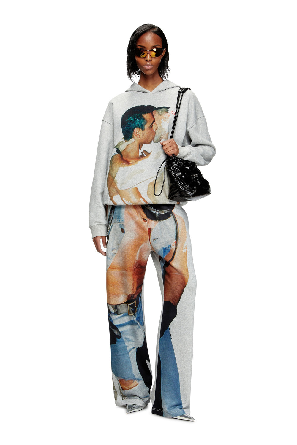 Women's Hoodie with graphic print Grey