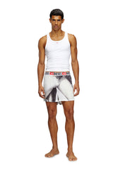 Men's Boxer shorts with graphic print White