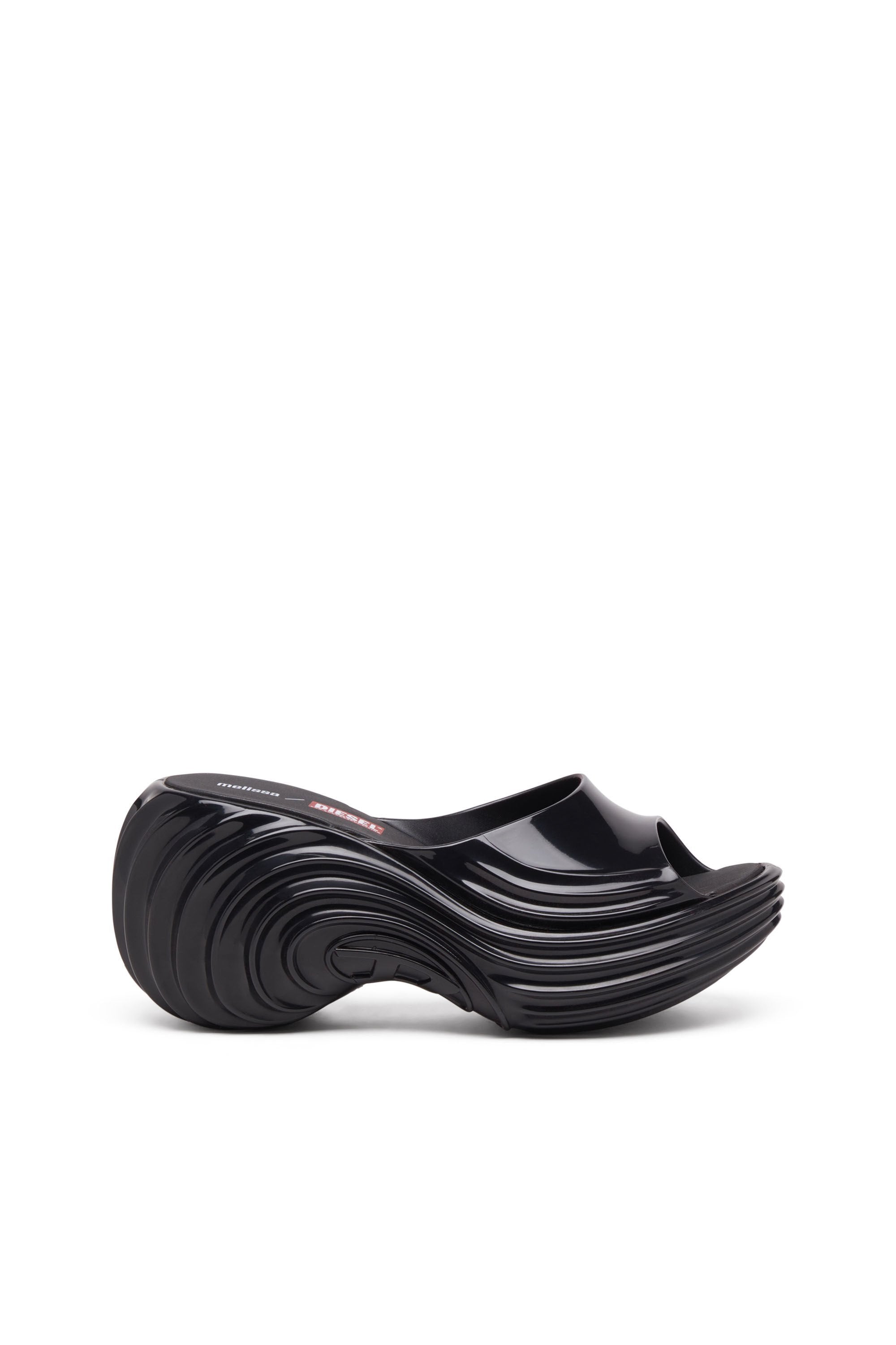 Women's Platform mule in Melflex® Black