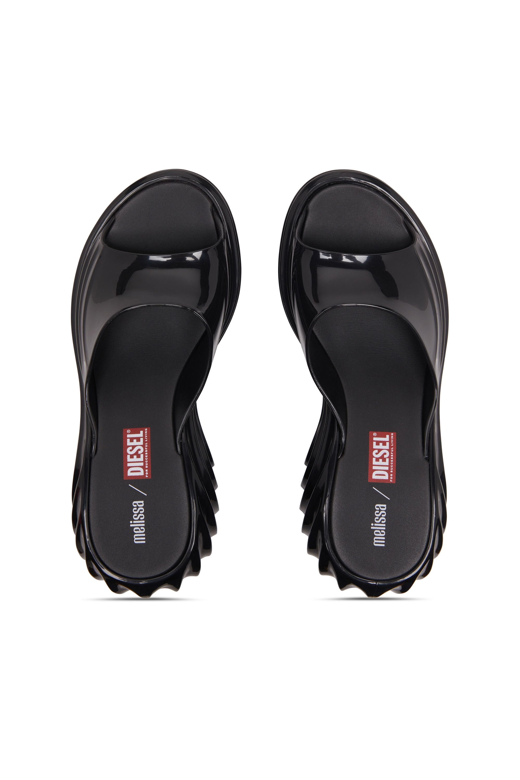 Women's Platform mule in Melflex® Black