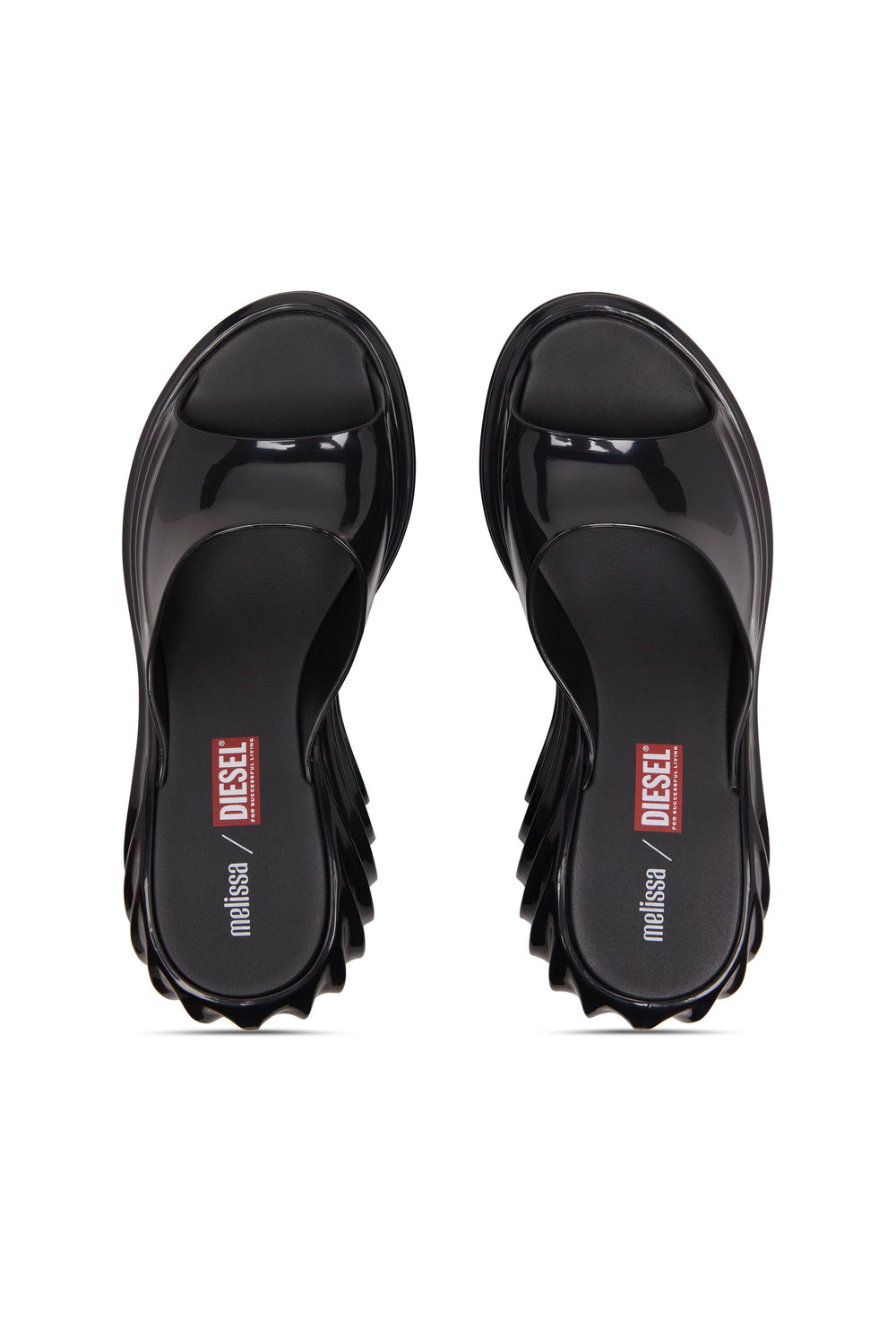 Women's Platform mule in Melflex® Black