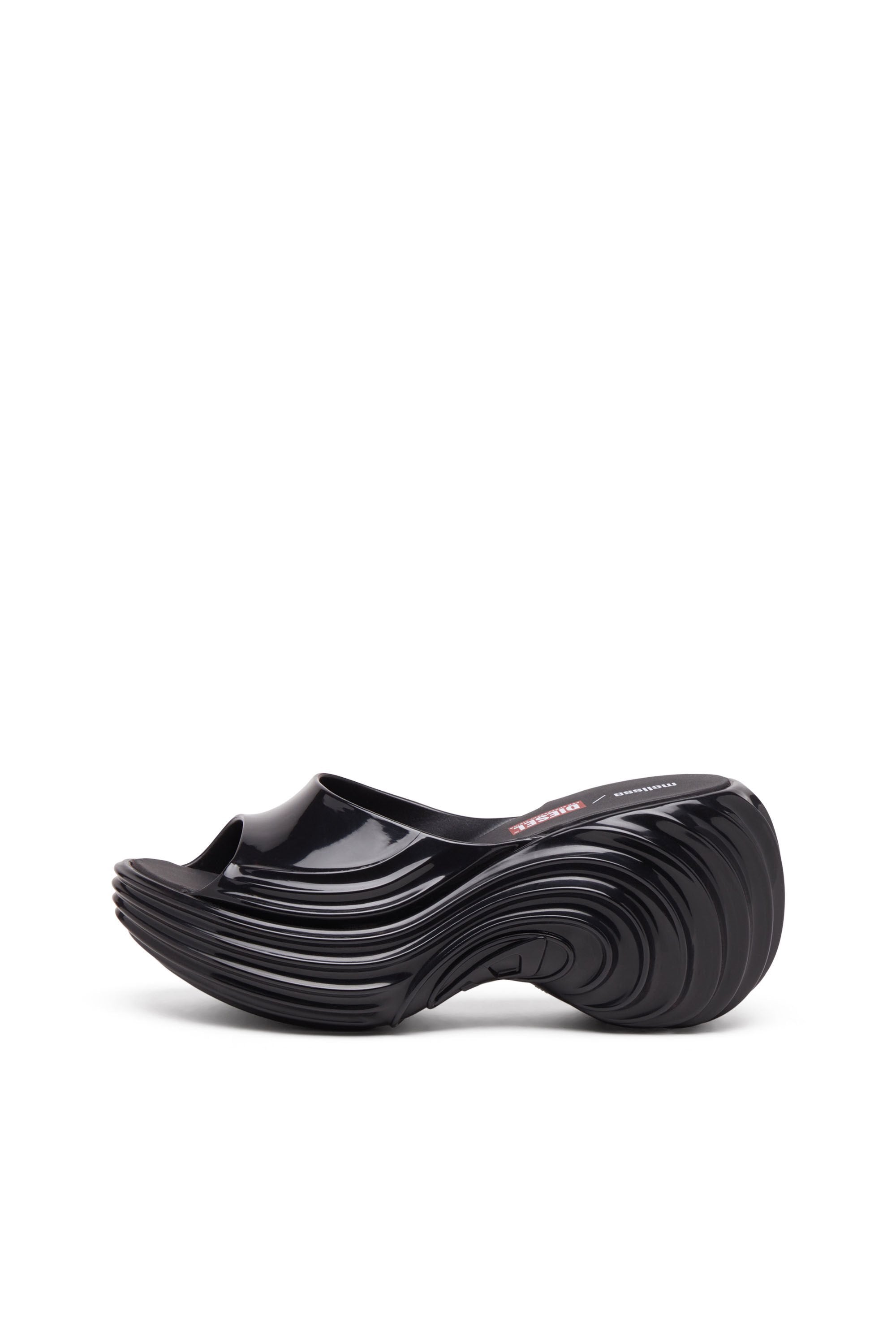 Women's Platform mule in Melflex® Black