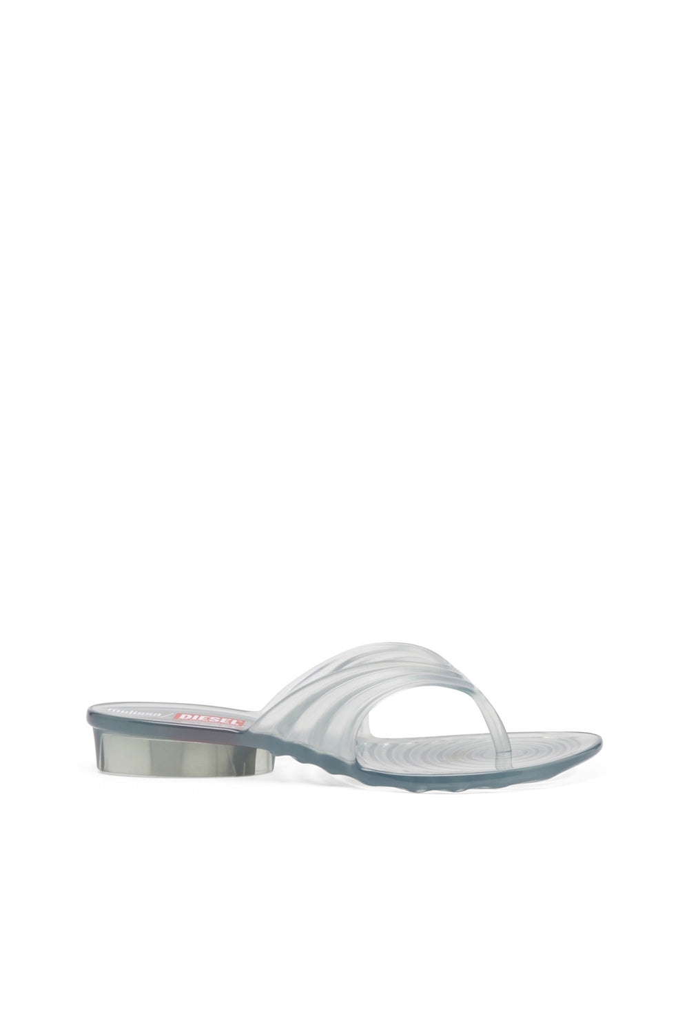 Women's Sculptural flip-flops in Melflex® Grey